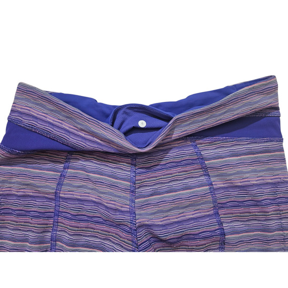 Lululemon Inspire Tight II Mesh space Dye Twist Iris Flower leggings size 6 - Picture 10 of 10